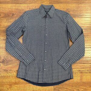 Gucci horsebit printed button front shirt